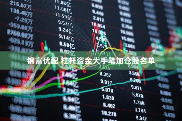 锦富优配 杠杆资金大手笔加仓股名单