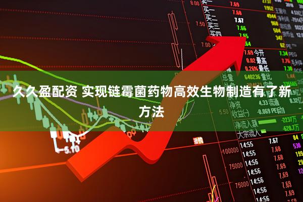 久久盈配资 实现链霉菌药物高效生物制造有了新方法
